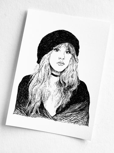 Mountain Portrait Print - Stevie Nicks