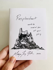 'Resplendent' Poetry Book - 'words to remind you of your glory'