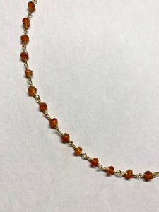 Gemstone Necklaces & Bracelets - Carnelian - Gold