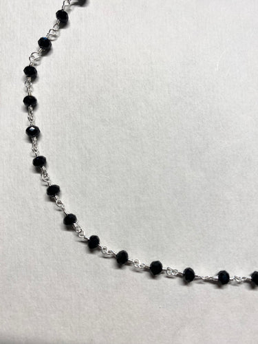 Gemstone Necklaces & Bracelets - Black Chalcedony - Silver