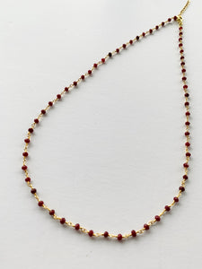 Gemstone Necklaces & Bracelets - Ruby Jade