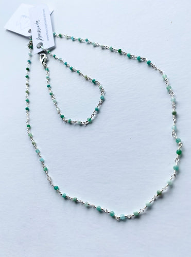 Gemstone Necklaces & Bracelets - Amazonite - Small Bead